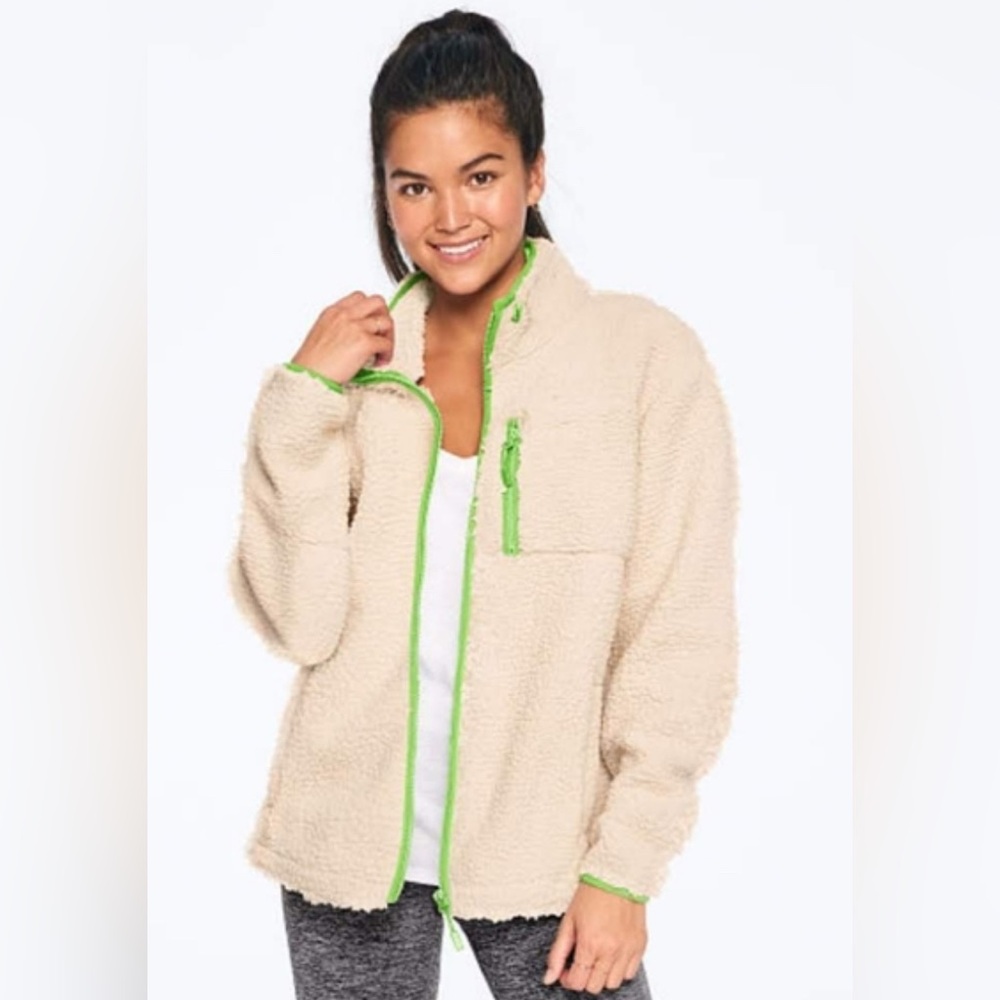 Women’s Victoria’s Secret PINK Sherpa Full-zip Jacket Size S